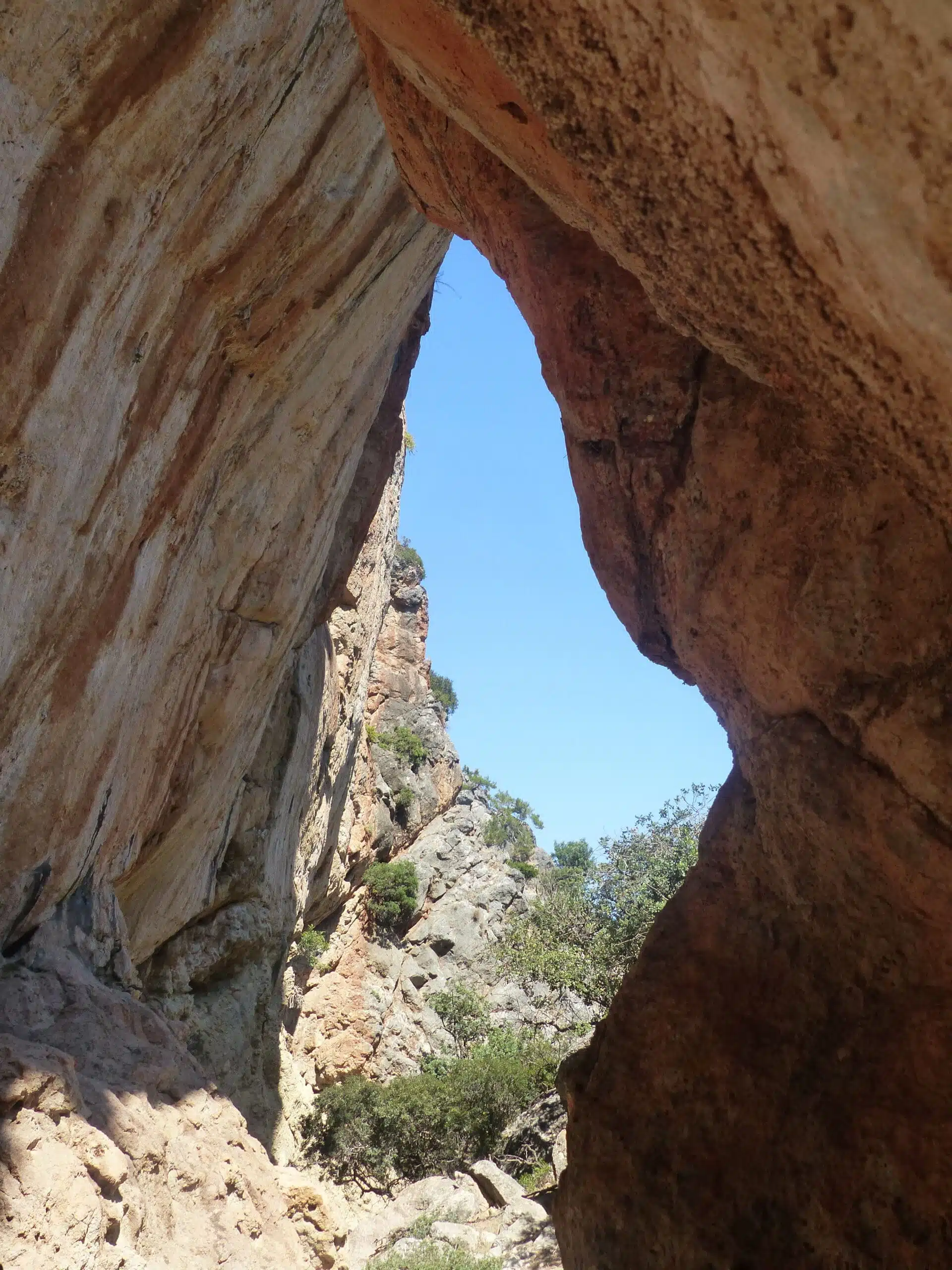 Parc national de Samaria (Gorges de Samaria), vue des gorges (Crète, Grèce/Crete, Greece).