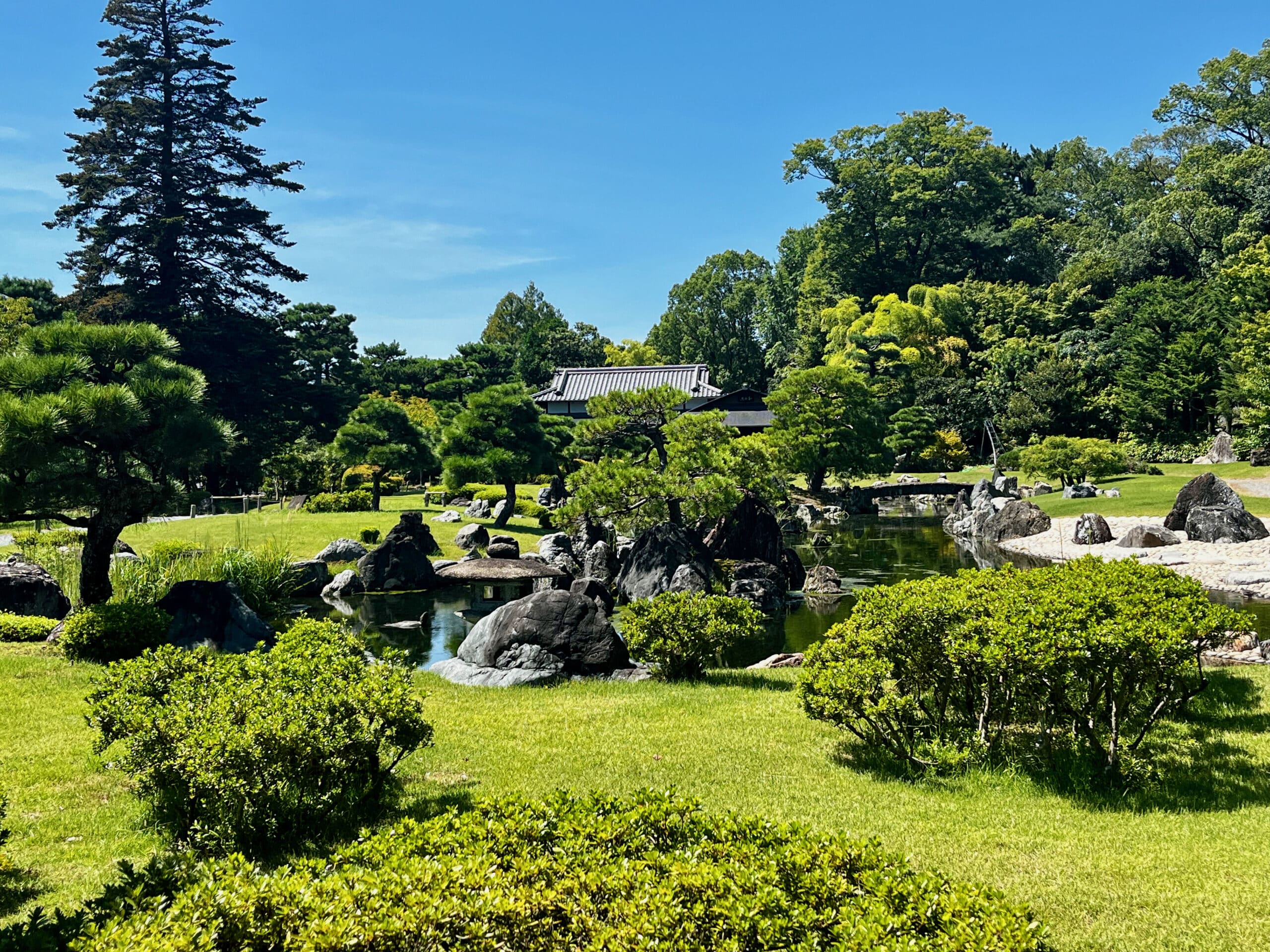 Japon-Kyoto-chateau-de-Nijo-jo-castle-jardin-garden-Seiryu en