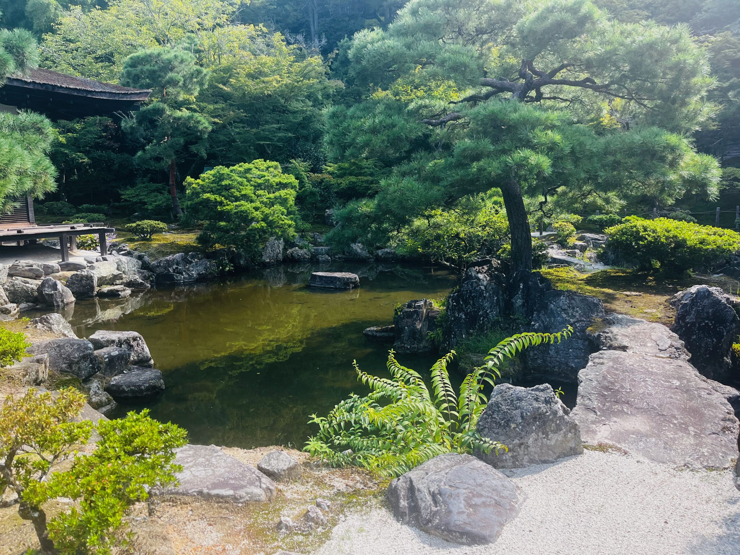 Japon-Kyoto-pavillon-d’argent-Silver-Pavilion-Ginkaku-ji-jardin-garden-sec-karesansui-mer-de-sable-d’argent-Ginshadan