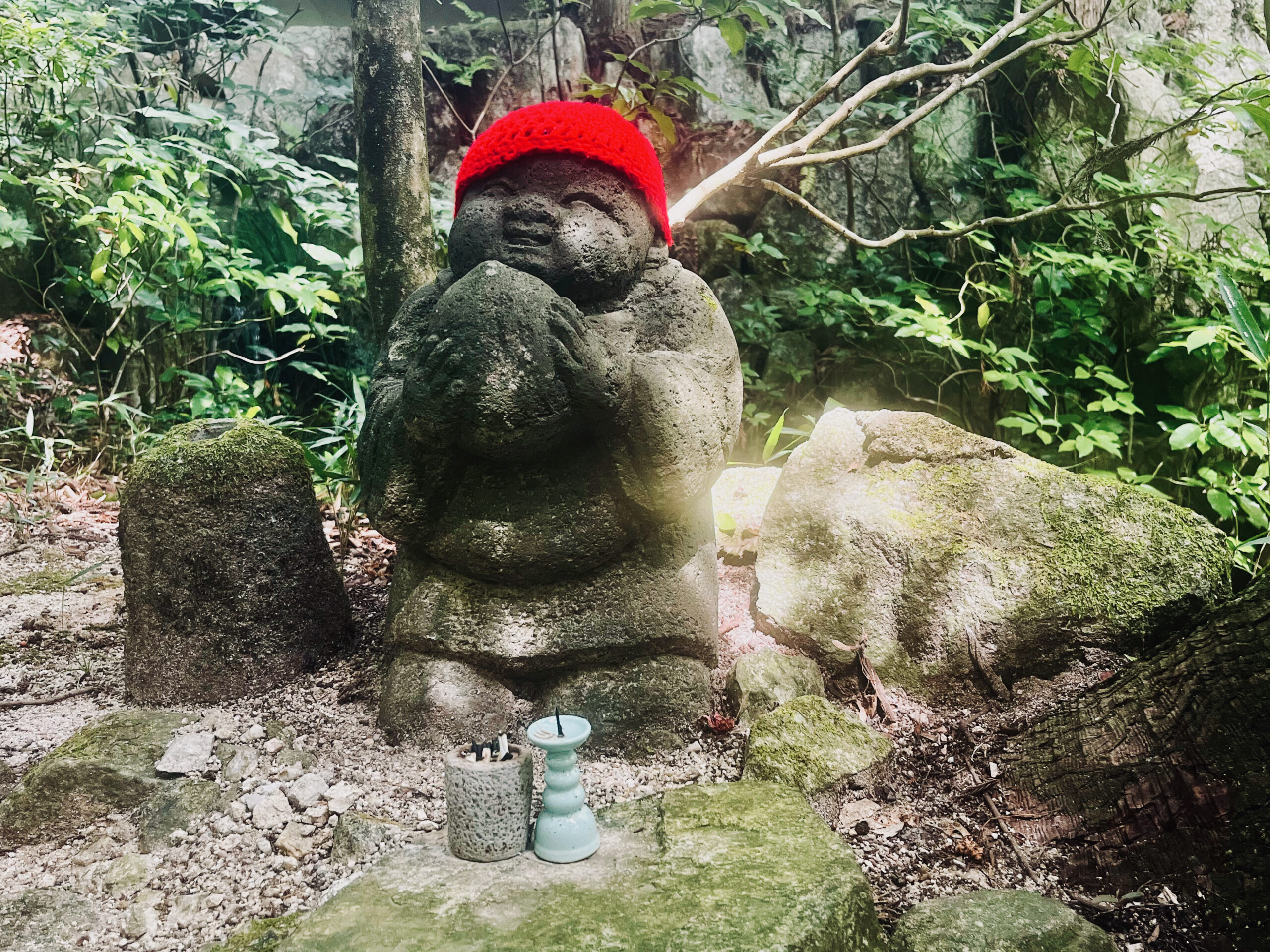 Japon-Hiroshima-Mitaki-dera-temple-bouddhisme-Shingon-Jizo-bougie